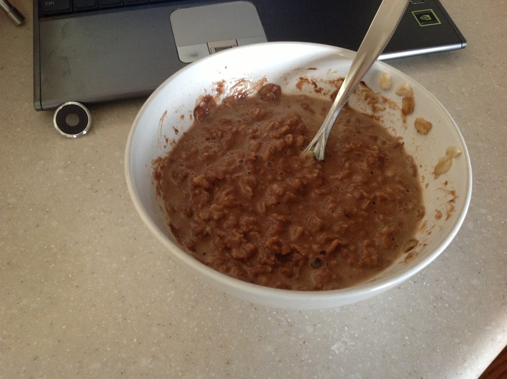 Chocolate peanut butter oats